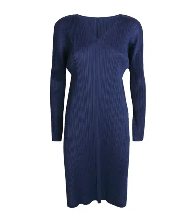 Issey Miyake Monthly Colors February Midi Dress In Navy