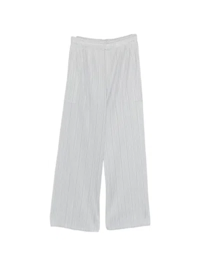 Issey Miyake Pleated Trousers In Gray