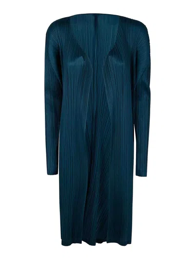 Issey Miyake Monthly Colors January Cardigan In Blue