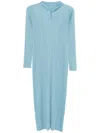 Issey Miyake Gray Monthly Colors August Midi Dress In Blue
