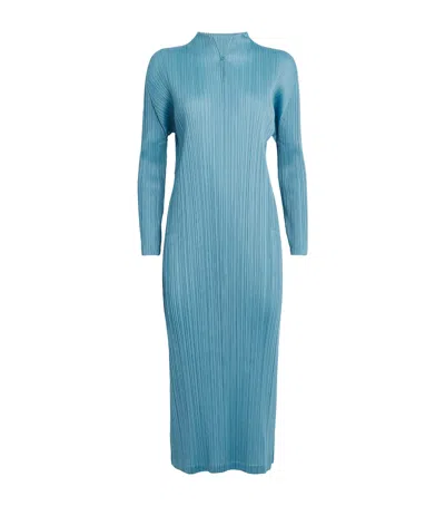 Issey Miyake Gray Monthly Colors August Midi Dress In 11 Cool Gray