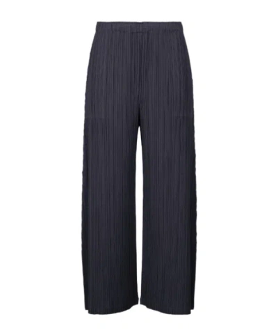 Issey Miyake Monthly Colors : January  Trousers In Blue