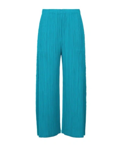 Issey Miyake Monthly Colors : January  Trousers In Blue