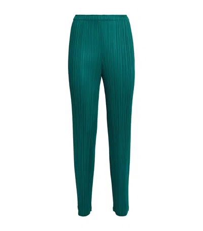 Issey Miyake Monthly Colors January Trousers In Green