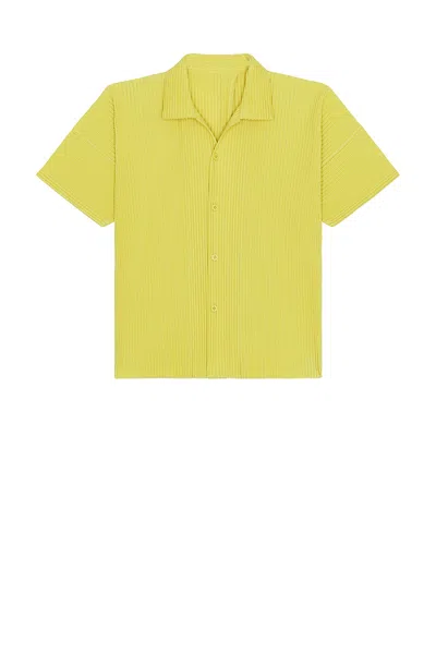 Issey Miyake Monthly Colors July Button Down Shirt In Yellow