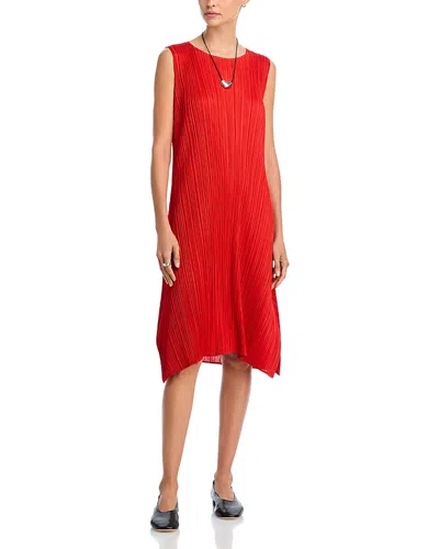 Issey Miyake Monthly Colors July Dress In Red