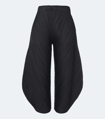 Issey Miyake Thicker Bottoms 1 Pleated Tapered Trousers In Black