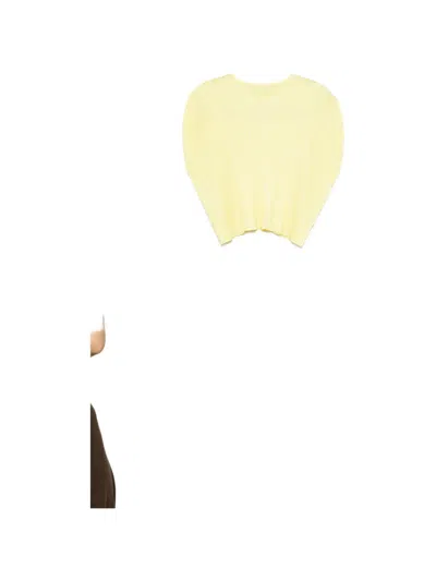 Issey Miyake Monthly Colors July Pleated Shirt In Yellow