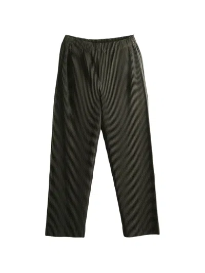 Issey Miyake Monthly Colors July Pleated Trousers In Brown