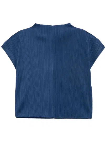 Issey Miyake Monthly Colors: June Top In Blue