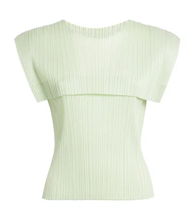 Issey Miyake Monthly Colors June Top In Green