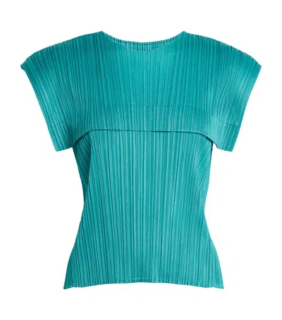 Issey Miyake Monthly Colors June Top In Green