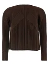Issey Miyake March Cardigan With Monthly Pleated Texture