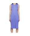 Issey Miyake Blue Monthly Colors March Midi Dress In Blue