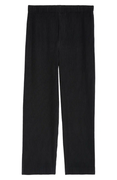 Issey Miyake Monthly Colors March Pleated Pants In Dark Grey