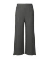 Issey Miyake Elastic Waist Casual Pants In Black
