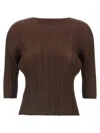 Issey Miyake Brown Monthly Colors March Top