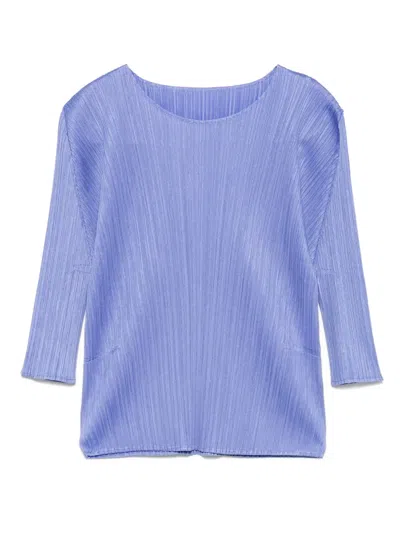 Issey Miyake Monthly Colors: March Top In Blue