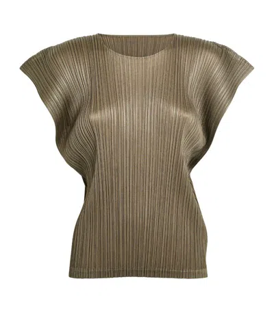 Issey Miyake Monthly Colors March Top In Green