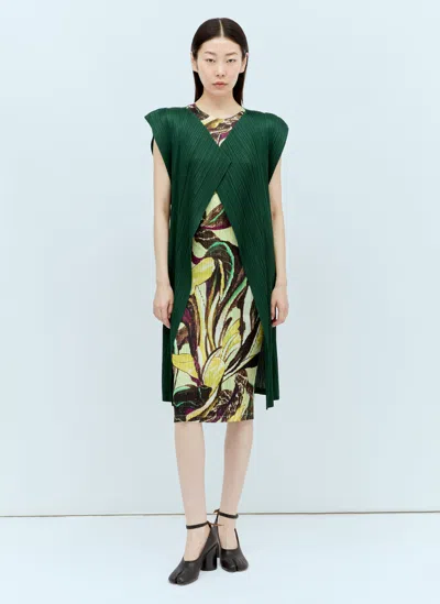 Issey Miyake Monthly Colors: March Vest In Green