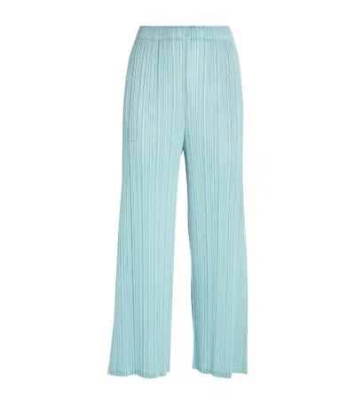 Issey Miyake Monthly Colors March Wide-leg Trousers In Blue