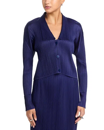 Issey Miyake Monthly Colors May Cardigan In Blue