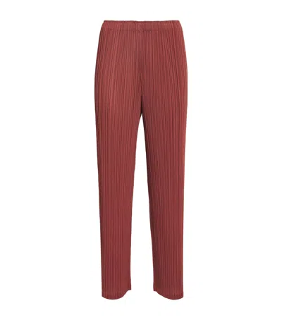 Issey Miyake Monthly Colors May Trousers In Red