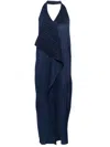 Issey Miyake Navy Monthly Colors November Maxi Dress In 蓝色