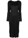 Issey Miyake Monthly Colors: November Midi Dress In Black