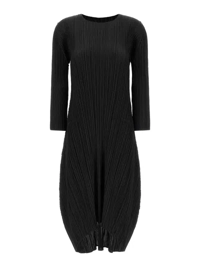 Issey Miyake Monthly Colors October Dress In Black