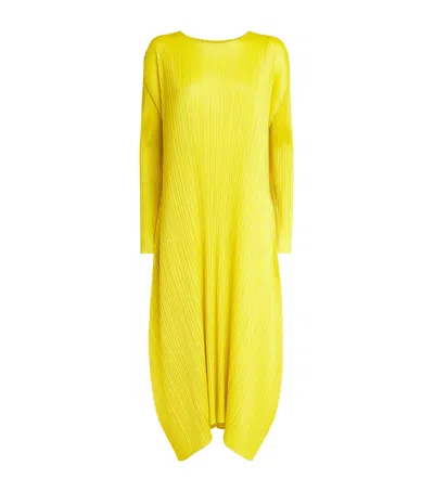 Issey Miyake Monthly Colors October Maxi Dress In Yellow