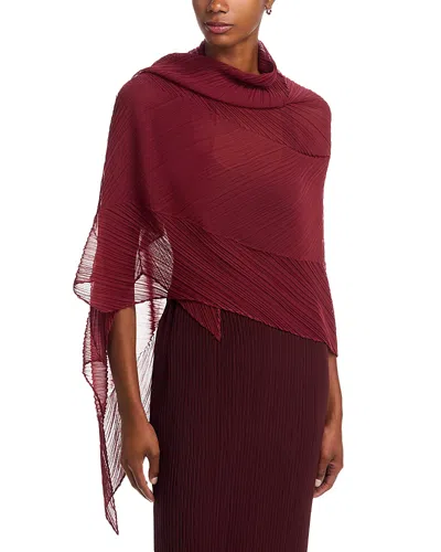 Issey Miyake Monthly Colors October Scarf In Red