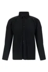Issey Miyake October Collection Long Sleeve Shirt In Black
