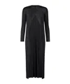 Issey Miyake Pleated Open-front Cardigan In Blue