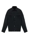 Issey Miyake Monthly Colors: September Plissé Buttoned Overshirt In Black