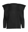Issey Miyake Womens Black September Long-sleeve Knitted Top In Black