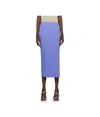 Issey Miyake Blue Monthly Colors March Midi Skirt In Blue