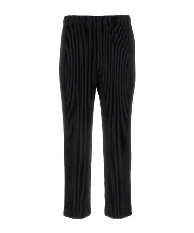 Issey Miyake Monthly Colours January Plissé Trousers In Black
