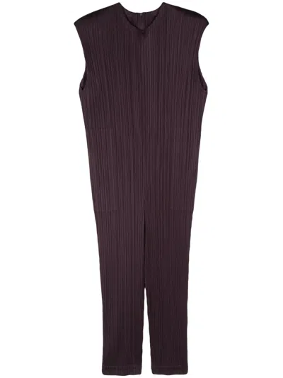 Issey Miyake Monthly Colours January Plissé Jumpsuit In Purple