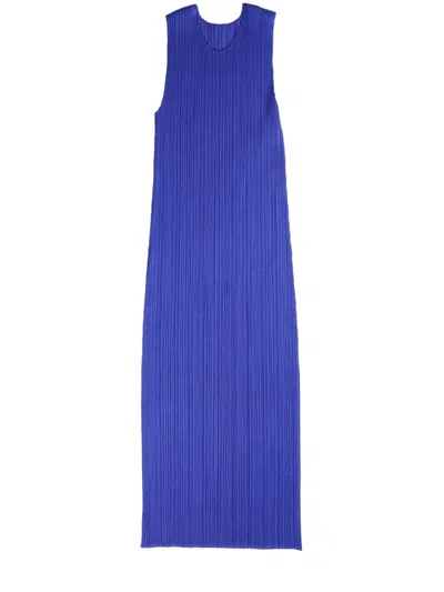 Issey Miyake Montly Colors: July Dress In Steel Blue
