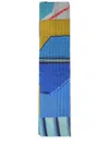 Issey Miyake Rectangular Scarf Pleated Texture Design In Multi