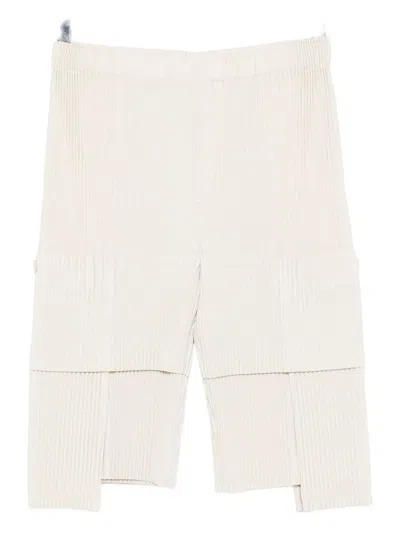 Issey Miyake Multi-pocket Shorts In Neutral