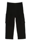 Issey Miyake Ns Coke Gray Multi-pocket Drawstring Knitted Trousers In Black