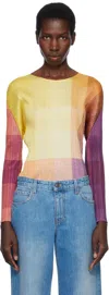 Issey Miyake Multicolor Photon Top In 52 Yellow