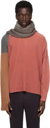 Issey Miyake Multicolor Ronan Bouroullec Edition Rb_drawing Scarf In 32-orange