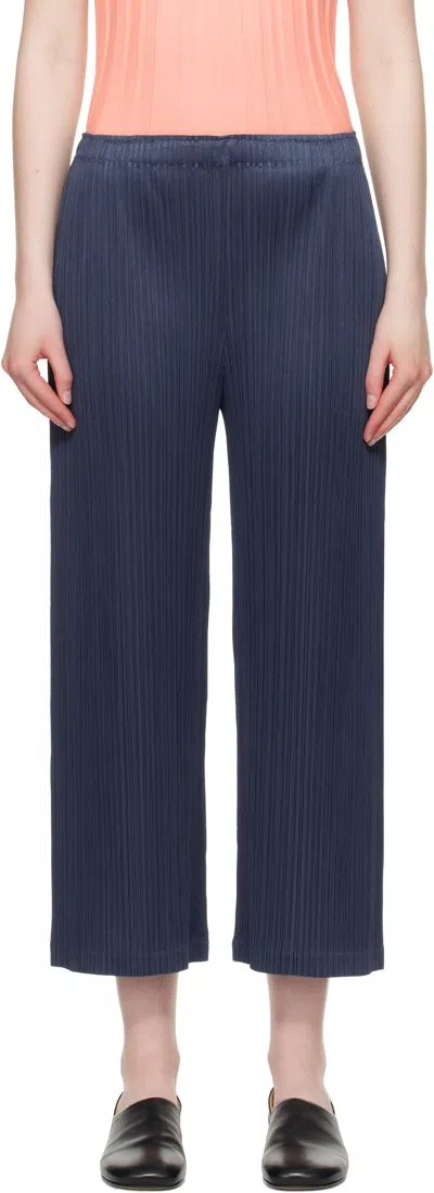Issey Miyake Navy Loop Trousers