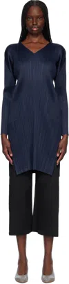 Issey Miyake Navy Monthly Colors February Minidress In 75 Navy