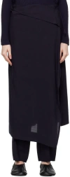 Issey Miyake Navy Two As One Trousers In 79 Midnight Navy