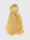 Issey Miyake Beige Double Pleats Stole In Yellow