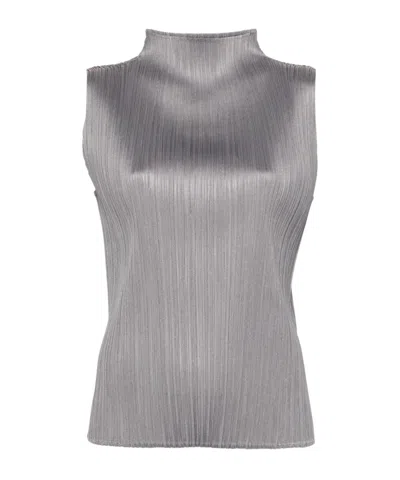 Issey Miyake New Colorful Basics 3 Tank Top In Gray
